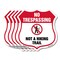 Signmission No Trespassing Shield Sign Not A Hiking, 12 inch X 12 inch, Aluminum Metal Sign, 5PK SHI-A-5Pack-12-414 - alternate 1