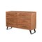Homeroots 60" Natural Live Edge Solid Wood Six Drawer Double Dresser 571535 - alternate 8