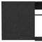 Homeroots 39in Black Wood Wall Mounted Accent Cabinet With Single Door 524971 - alternate 3