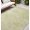 Homeroots 5' X 8' Light Green Damask Washable Indoor Outdoor Area Rug 563857 - alternate 1