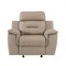 Homeroots 41" Beige Fascinating Leather Reclining Chair 329542 - alternate 8