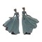 Homeroots Set of Two 21" Blue Resin Woman Figurine Tabletop Sculpture, 2PK 518073 - alternate 1