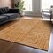 Homeroots 3' X 5' Copper And Ivory Geometric Washable Indoor Outdoor Area Rug 600852 - alternate 9