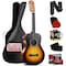 Pyle Beginner Acoustic Guitar Kit, 4/4 Full Size All Wood Instrument with Full Accessory Kit, Picks PGACLS90SBD - alternate 1