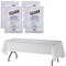 Genuine Joe Plastic Tablecovers - 108 x 54 - White, 125PK GJO10328CT - alternate 1