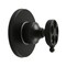 Kingston Brass Single-Handle Three-Way Diverter Valve with Round Trim Kit, Matte Black KS3030RKX - alternate 1