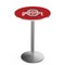 Holland Bar Stool Co 42" Stainless Steel Ohio State Pub Table, 36" dia. Top L214S4236OhioSt - alternate 1