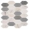 Andova Tiles Astor 2-in. x 4-in. Elongated Hexagon Glass Wall & Floor Mosaic Tile (0.99 Square Feet Per Box) Andova Tiles - alternate 7