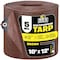 Boen All Purpose Tarp, 10 ft x 12 ft, 5 Mil, Brown, Polyethylene BR5T-1012 - alternate 1