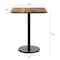 Flash Furniture Commercial 36" SQ Natural HPL Tabletop with Black Bar Height RD Base ST-SQ36-NAT-TR24B-GG - alternate 9