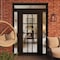 Vdomdoors Front Exterior Prehung Metal-Plastic Door Clear Glass / MANUX 8355 Matte Black / Office Commercial MANUX8355EXD-BLK-W14+36+14xH80+14-RH-I - alternate 4