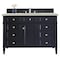 James Martin Vanities Brittany 48" Single Vanity, Victory Blue, w/ 3 CM Siberian Silestone Top 650-V48-VBL-3SFR - alternate 1