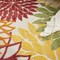 Homeroots 5' Red Yellow Green Orange And Ivory Round Floral Indoor Outdoor Area Rug 546662 - alternate 8