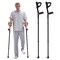 Vevor Forearm Crutches 10-Level Height Adjustable Walking Crutches 1 Pair 350LBS, 2PK FBL590256 - alternate 1