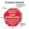Signmission This Area Is Protected by Video Sur, 4 inch X 4 inch, Vinyl Decal, 2PK OC-D-2PACK-4-330 - alternate 4