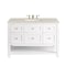 James Martin Vanities Breckenridge 48" Sgl Vanity, Bright White, w/3 CM Siberian Silestone Top w/FreePower Wireless Charger 330-V48-BW-FSFR - alternate 1