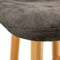 Leisuremod Markley Modern Leather Dining Chair with Gold Legs, Grey, 2PK MCG18GR2 - alternate 7