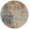 Homeroots 8' Khaki Gray And Copper Round Abstract Washable Indoor Outdoor Area Rug 606112 - alternate 8