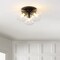 Jonathan Y Iris 11.5" 3-Light Farmhouse Rustic Iron/Glass LED Semi Flush Mount, Oil Rubbed Bronze/Clear JYL7568A - alternate 10