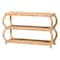 Bali & Pari Dalida Bohemian Natural Rattan 3-Tier Console Table 255-14110-ZORO - alternate 1