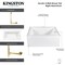 Kingston Brass 60-Inch Acrylic Rectangular 3-Wall Alcove Tub Combo w/ Waste and Overflow Drain, Right Hand Drain CVTAP603222R2 - alternate 4