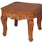 Homeroots 23" Oak Wood Square End Table 716230 - alternate 4