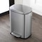 Happimess Connor Rectangular 13.2-Gallon Trash Can w/ Soft-Close Lid and FREE Mini Trash Can, Platinum Silver HPM1006A - alternate 10