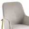 Homeroots Set of Two Gray and Gold Velvet And Wood and Metal Dining Side Chairs, 2PK 573311 - alternate 10