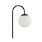 Jonathan Y Arco 18.25" Minimalist Mid-Century Arched Metal/Glass LED Table Lamp with Frosted Globe Shade, Black JYL6010A - alternate 8