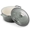 Megachef 5 Quarts Round Enameled Cast Iron Casserole with Lid in Gradient Gray 750124520M - alternate 7