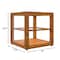 Koolmore 15 In. Artisan Wooden Bakery Display Square Case 1 Cu ft, light color KM-BDW-15L - alternate 10