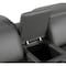 Homeroots Gray Italian Leather Power Reclining Curved Seven Piece Corner Sectional With Console 544983 - alternate 6
