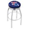 Holland Bar Stool Co 30" Chrome Louisiana Tech Swivel Bar Stool, Accent Ring L8C3C30LaTech - alternate 1
