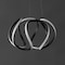 Jonathan Y Euphoria 18.5" 1-Light Contemporary Designer Aluminum/Iron Scribble Integrated LED Pendant Light, Bla JYL1703A - alternate 9