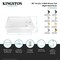 Kingston Brass 60-Inch Acrylic Rectangular 3-Wall Alcove Tub Combo w/ Waste and Overflow Drain, Right Hand Drain CVTAP603622R6 - alternate 4