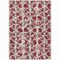 Homeroots 9' X 12' Burgundy And Ivory Abstract Washable Indoor Outdoor Area Rug 614141 - alternate 1