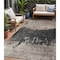 Homeroots 5' X 8' Taupe And Charcoal Abstract Washable Indoor Outdoor Area Rug 606129 - alternate 1
