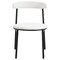 Leisuremod Lume Modern Dining Side Chair in Polyester with Black Steel Frame in White, 2PK LC20W2 - alternate 9
