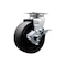 Service Caster 5 Inch Glass Filled Nylon Swivel Caster with Roller Bearing and Brake SCC SCC-20S520-GFNR-TLB - alternate 1