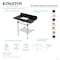 Kingston Brass 36-Inch Black Granite Console Sink with Acrylic Legs and Shelf, 8-Inch, 3-Hole KVPK36KASQB8 - alternate 2