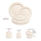 Smarty Had A Party Ivory Vintage Round Disposable Plastic Dinnerware  Set (120 Dinner Plates+120 Salad Plates), 240PK 860IVVP-CASE - alternate 11