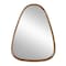 Homeroots 37" Brown Abstract Wood Framed Accent Mirror 485080 - alternate 5