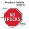 Signmission No Trucks, 18 inch X 18 inch, Vinyl Decal, 2PK OC-D-2PACK-18-267 - alternate 3