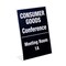 Nudell Sign Holder, Stand-up Slanted, Clear Plastic, 8.5x11 in 35485Z - alternate 5