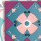Homeroots 8" X 8" Vintage Turq Blush And Mauve Peel And Stick Removable Tiles 390917 - alternate 5