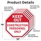 Signmission Keep Out Construction Personnel Onl, 10 inch X 10 inch, Aluminum Metal Signs, 5PK OC-A-5Pack-10-68 - alternate 6