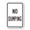 Signmission No Dumping 1, Heavy-Gauge Aluminum Rust Proof Parking Sign, 18" H, A-1824-25098 A-1824-25098 - alternate 1