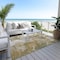 Homeroots 3' X 5' Brown And Ivory Abstract Washable Indoor Outdoor Area Rug 617788 - alternate 8