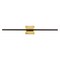 Jonathan Y Makena 28" Modern Minimalist Dimmable Integrated LED Metal Wall Sconce, Oil Rubbed Bronze/Brass Gold JYL7022F - alternate 11
