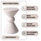 Leisuremod Echo 13 in Round Stone Side Table, Weather-Resistant, Fully Assembled EST13CR - alternate 10